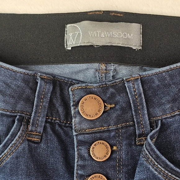 Wit & Wisdom Jeans Straight Leg Denim Women's 0 Button Fly Ab comfort stretch - Picture 6 of 11